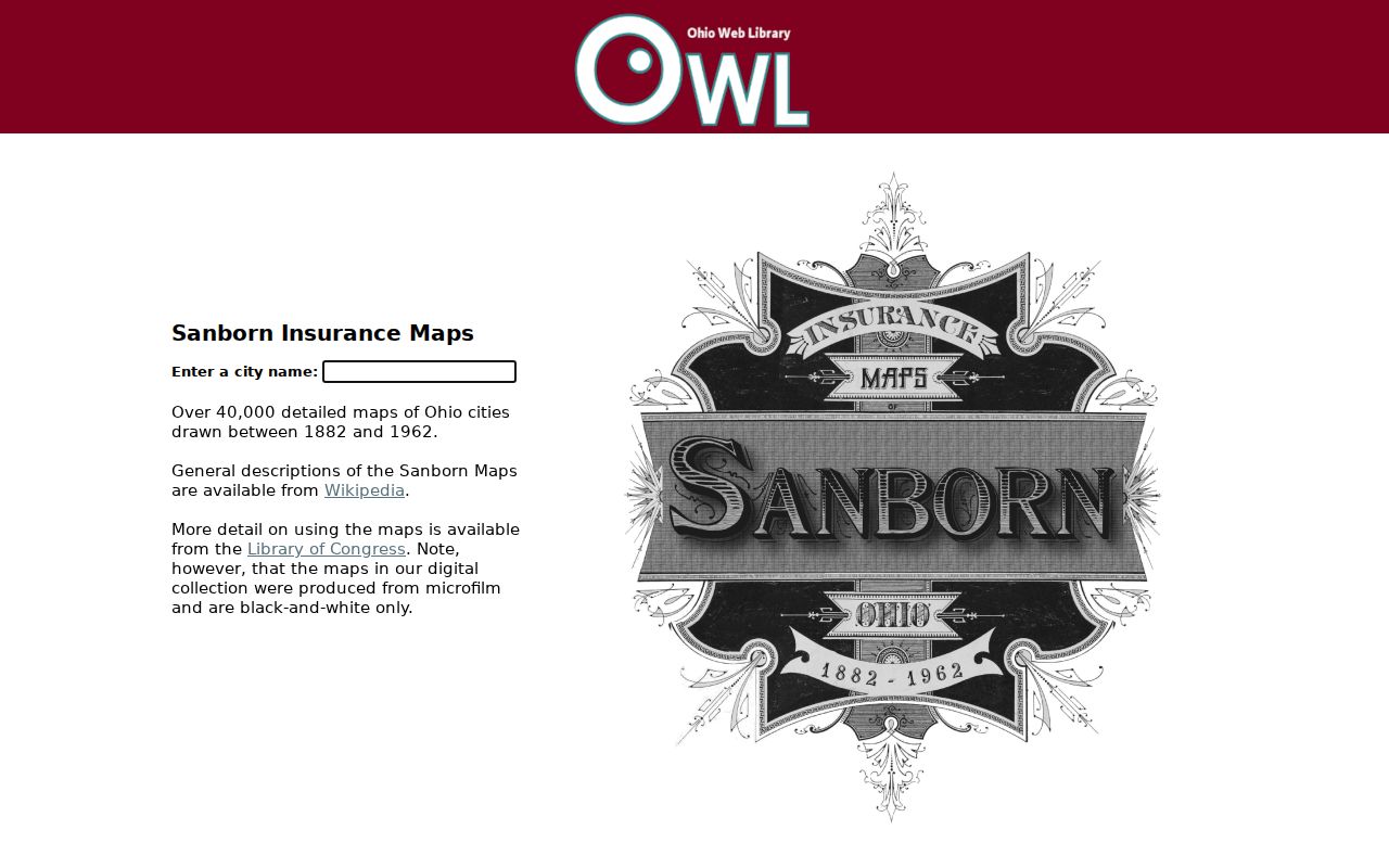 Strongsville city directory address research through Ohio Sanborn map access