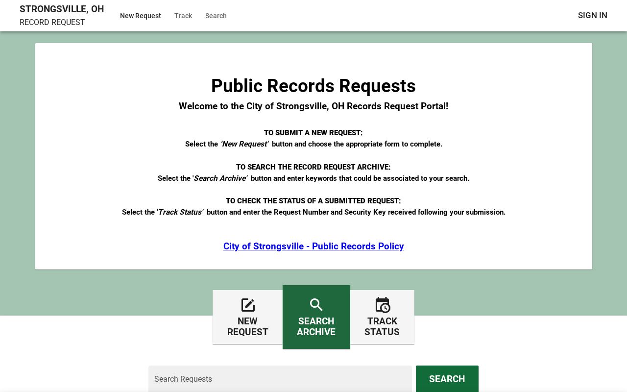 Strongsville residents directory public records portal