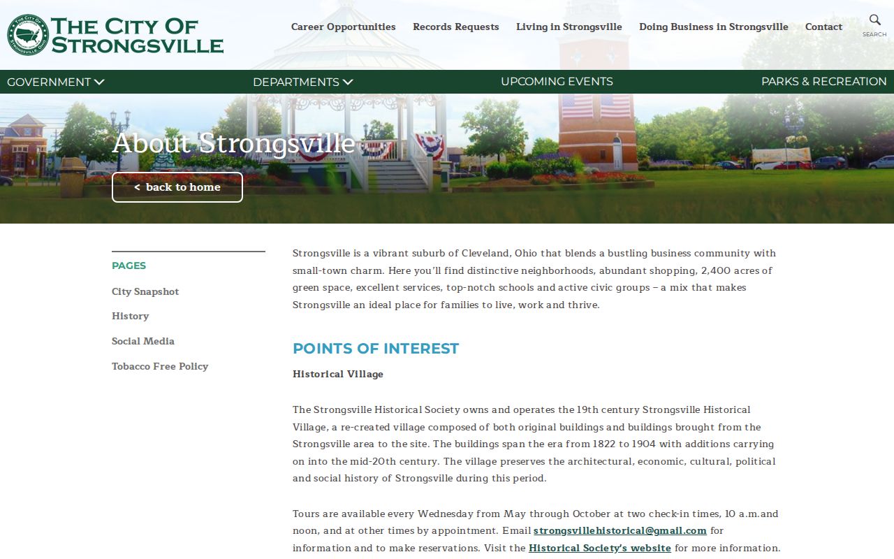 Strongsville ZIP code directory City of Strongsville overview